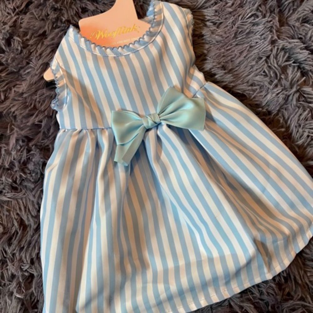 Hello Sunny Days Dress in Blue by Wooflink -Size 3
